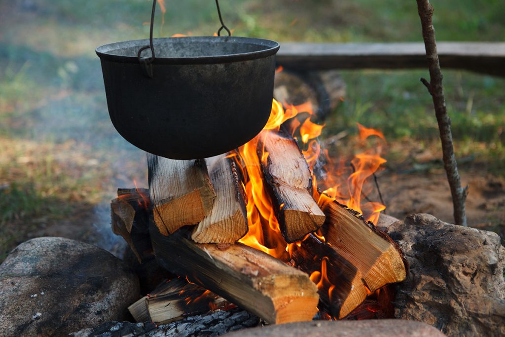 comida no camping